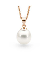9ct White 10-10.5mm Freshwater Pearl Pendant