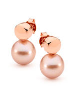 Pink Edison Freshwater Pearl Stud Earring