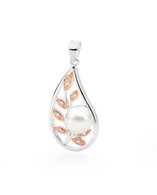 Freshwater Pearl & CZ Pendant (IP58P)