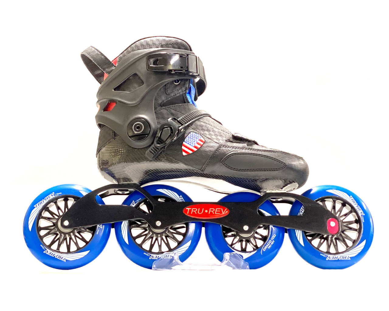 TruRev 3 wheel  Inline Speed Skate complete package Size 4 
