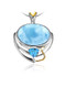 MarahLago Lena Collection Larimar Necklace with Blue Topaz