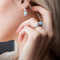 MarahLago Aqua Larimar Ring - hand & earring