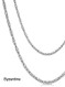 Oxidized Sterling Silver 2.5mm Bali Byzantine Necklace - 3x4