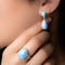 MarahLago Basics Oval Larimar Ring & earring