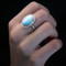 MarahLago Clarity Oval Larimar Ring - hand