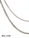 Round Box-Link Sterling Silver Chain  - choice of sizes