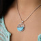 MarahLago Cloud Larimar Necklace with White Sapphire - model