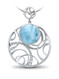 MarahLago Zara Larimar Necklace with White Sapphire