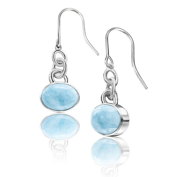 Marahlago Zuma Collection Larimar Earrings Larimarket Marahlago Zuma Larimar Earrings
