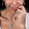 MarahLago Atlantic Collection Cushion Larimar Ring with Blue Spinel - model
