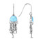 MarahLago SeaLife Collection Larimar Jellyfish Earrings - profile