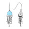 MarahLago SeaLife Collection Larimar Jellyfish Earrings - back