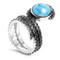 MarahLago Sealife Collection Larimar Octopus Ring - another view