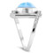 MarahLago Vixen Collection Larimar Ring with White Sapphire - edge