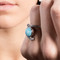 MarahLago Vixen Collection Larimar Ring with White Sapphire - model