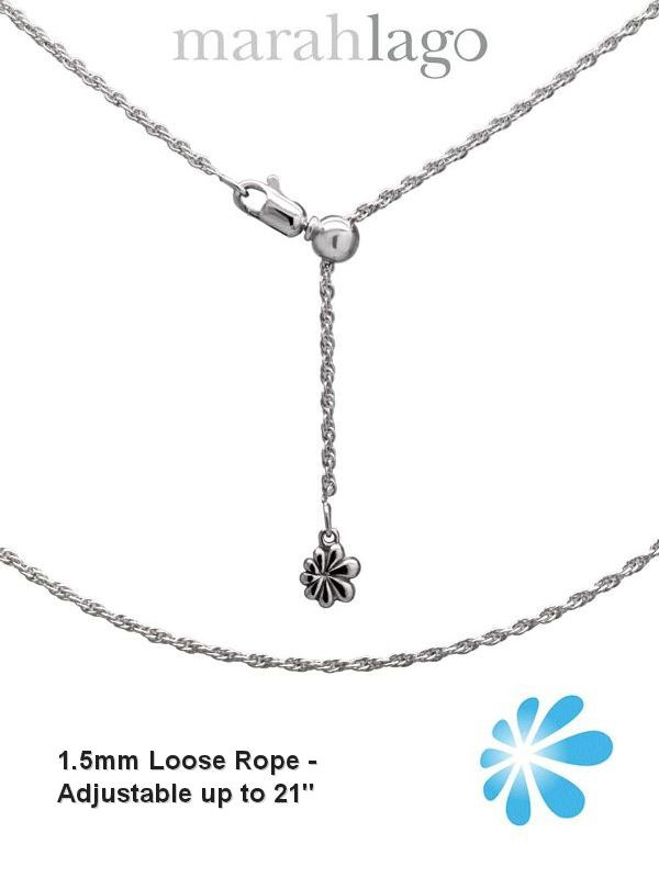Sterling Silver Solitaire Necklace With 22