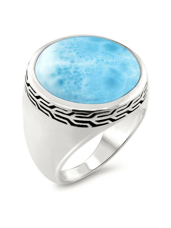 MarahLago Tonela Larimar Ring (Men's) - Nice Stone - ON SALE