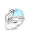 MarahLago Willow Collection Larimar Ring 3x4
