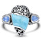 MarahLago Haven Larimar Ring with Blue Spinel - straight on