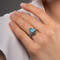 MarahLago Haven Larimar Ring with Blue Spinel - model