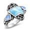 MarahLago Haven Larimar Ring with Blue Spinel