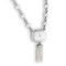 MarahLago Mist Larimar Necklace with White Sapphire & Freshwater Pearl - back