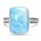 MarahLago Maris Larimar Ring with White Sapphire - straight on
