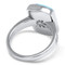 MarahLago Maris Larimar Ring with White Sapphire - back