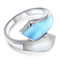 MarahLago Calder Larimar Ring with Mother-of-Pearl - alt