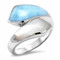 MarahLago Calder Larimar Ring with Mother-of-Pearl