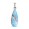MarahLago Brook Larimar Necklace with White Sapphire