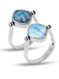 MarahLago Hideaway Larimar Ring with Blue Spinel - 3x4