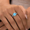 MarahLago Splash Larimar Ring with Blue Spinel - model