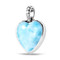 MarahLago Sapphire Heart Larimar Necklace - 3/4 view