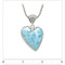 Larimar Heart Necklace with Scalloped Bezel (#134) - ruler