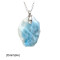 Larimar Mini-Slab Necklace - Example 2