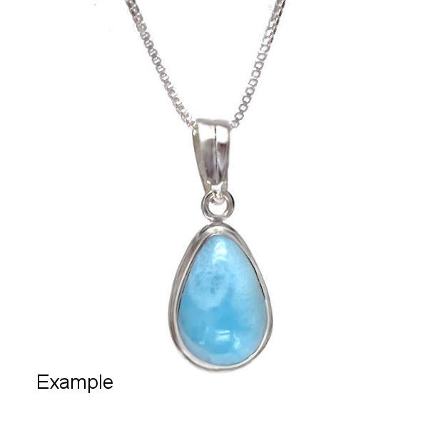 Special Offer - Small Teardrop Larimar Necklace - main