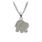 Elephant Larimar Charm/Pendant/Necklace - back