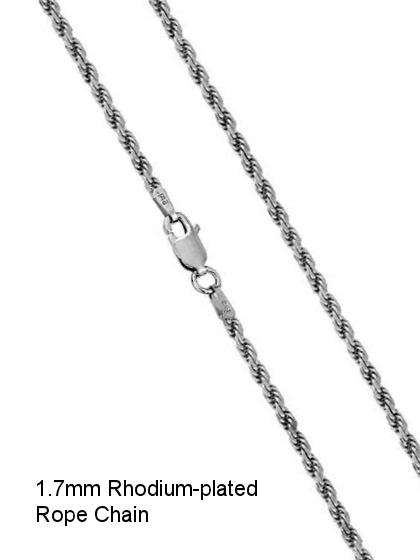 925 Sterling Silver 9MM Rope Chain Necklace - Jawa Jewelers