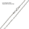 3.7mm textured wire oval loop chain