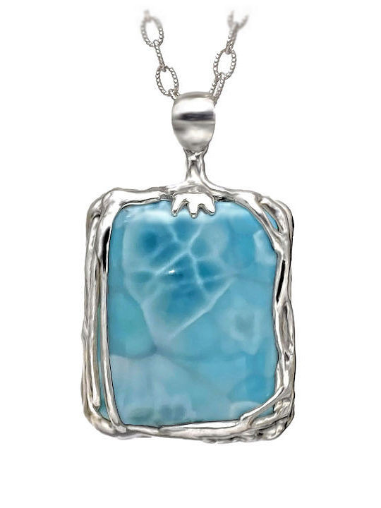 large larimar pendant