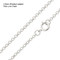 2.6mm Rhodium-plated Rolo chain