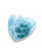 AAA Carved Larimar Heart Palm/Meditation/Healing Stone, Medium (#179) - 3x4