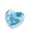 AAA Carved Larimar Heart Palm/Meditation/Healing Stone, Medium (#167) - 3x4