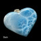 Premium Collection Larimar Heart Pendant -Large (#LMB-Heart420) - back