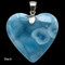 Premium Collection Larimar Heart Pendant -Large (#LMB-H310) - back