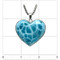 Premium Collection Larimar Heart Pendant -Large (#LMB-H328) - ruler