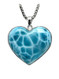 Premium Collection Larimar Heart Pendant -Large (#LMB-H328)