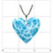 Premier Collection Larimar Heart Pendant -Large (#LMB-H294) - ruler