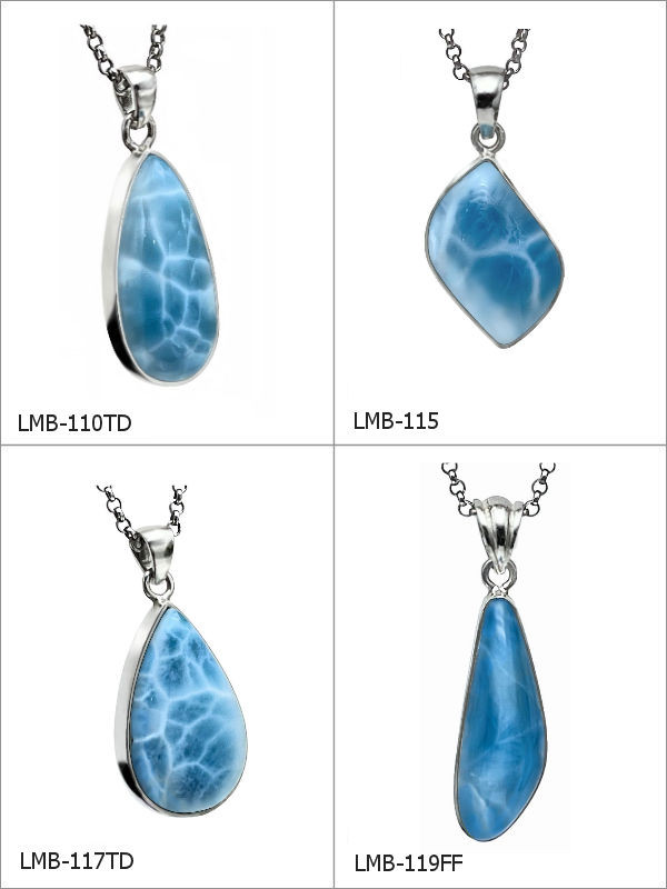 Choice of Premier Collection Larimar Pendants - Medium